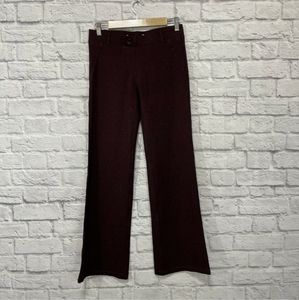 Betabrand Yoga Dress Pants Dark Red Small